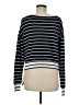 Intermix 100% Cotton Stripes Black Pullover Sweater Size M - photo 2