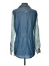 Bebe 100% Lyocell Color Block Blue Long Sleeve Button-Down Shirt Size S - photo 2