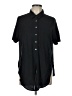 Theory Black Short Sleeve Button-Down Shirt Size L - photo 1