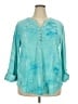 Sami & JO Teal Long Sleeve Blouse Size 2X - photo 1