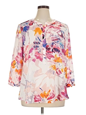 Not Your Daughter's Jeans 3/4 Sleeve Blouse (view 1)