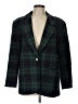 Savannah Plaid Green Wool Blazer Size 12 - photo 1
