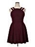 B. Darlin Solid Burgundy Cocktail Dress Size 15 - 16 - photo 1