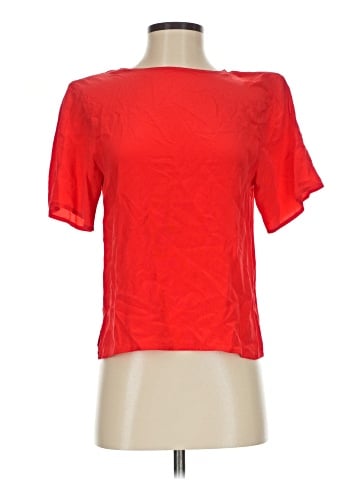 Erika Short Sleeve Silk Top (view 1)