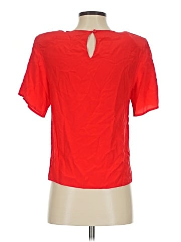 Erika Short Sleeve Silk Top (view 2)