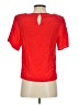 Erika 100% Silk Red Short Sleeve Silk Top Size S - photo 2