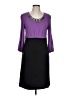 Alfani 100% Polyester Color Block Purple Cocktail Dress Size 10 - photo 1