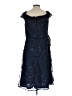 JS Collections 100% Polyester Blue Cocktail Dress Size 10 - photo 2
