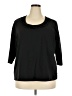 D&Co. Black 3/4 Sleeve Top Size 2X - photo 1