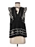 Akemi + Kin 100% Cotton Black Sleeveless Blouse Size 0 - photo 1