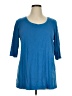 Purejill Blue 3/4 Sleeve T-Shirt Size XL Petite - photo 1