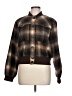 Kut from the Kloth 100% Polyester Plaid Brown Jacket Size L - photo 1