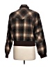 Kut from the Kloth 100% Polyester Plaid Brown Jacket Size L - photo 2