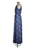 Old Navy 100% Polyester Paisley Blue Casual Dress Size S (tall) - photo 5