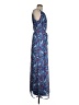 Old Navy 100% Polyester Paisley Blue Casual Dress Size S (tall) - photo 4