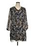 MSK 100% Polyester Paisley Blue Casual Dress Size XL - photo 1