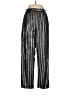 Topshop 100% Polyester Metallic Silver Casual Pants Size 6 - photo 1