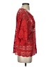Flying Tomato 100% Cotton Red 3/4 Sleeve Blouse Size S - photo 4