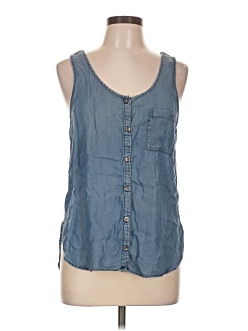 Mudd Sleeveless Button-Down Shirt (view 1)
