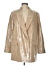 H&M 100% Polyester Metallic Gold Blazer Size M - photo 1