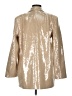 H&M 100% Polyester Metallic Gold Blazer Size M - photo 2