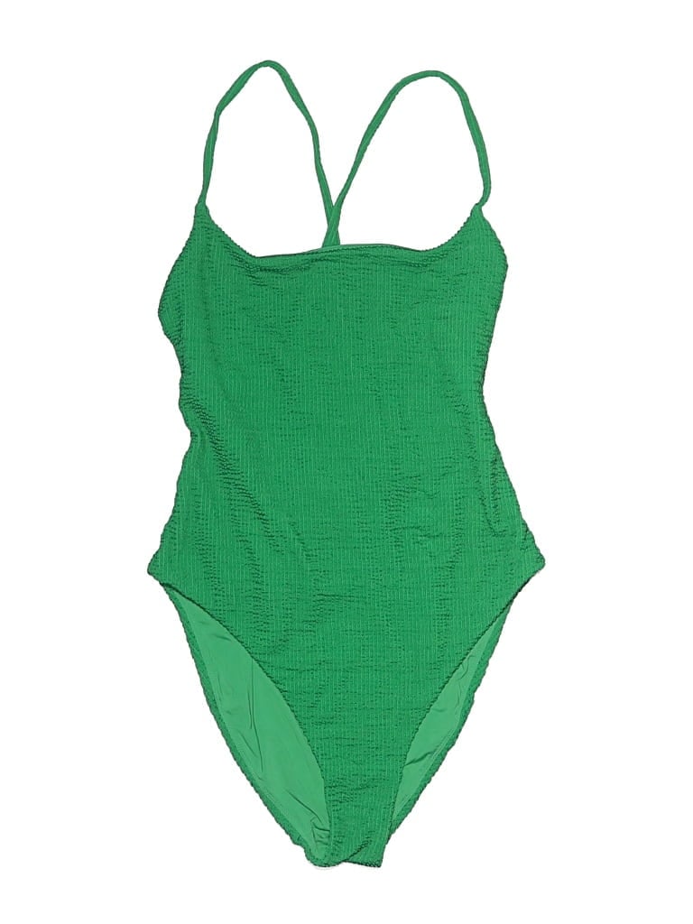 Pre-owned Andie One Piece Swimsuit In Green