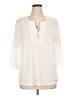 Ellen Tracy Ivory 3/4 Sleeve Blouse Size XL - photo 1
