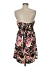 Rampage 100% Polyester Paisley Brown Cocktail Dress Size 7 - photo 2