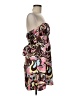 Rampage 100% Polyester Paisley Brown Cocktail Dress Size 7 - photo 4