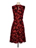 Milly 100% Silk Print Red Cocktail Dress Size 4 - photo 2
