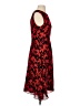 Milly 100% Silk Print Red Cocktail Dress Size 4 - photo 4