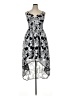 Nicole Miller 100% Polyester Paisley Silver Cocktail Dress Size 14 - photo 1