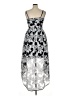 Nicole Miller 100% Polyester Paisley Silver Cocktail Dress Size 14 - photo 2