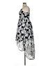 Nicole Miller 100% Polyester Paisley Silver Cocktail Dress Size 14 - photo 5