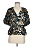 DKNY 100% Polyester Blue Short Sleeve Blouse Size M - photo 1