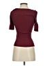 Sandro Burgundy Short Sleeve Top Size Sm (1) - photo 2