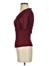 Sandro Burgundy Short Sleeve Top Size Sm (1) - photo 5