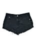 Forever 21 Stars Black Denim Shorts Size M - photo 1