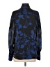 Equipment 100% Polyester Blue Long Sleeve Blouse Size S - photo 2