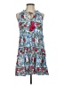 THML 100% Viscose Print Blue Casual Dress Size XS - photo 1