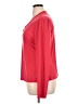 St. John Solid Red Long Sleeve Blouse Size XL - photo 5