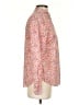 J.Crew 100% Cotton Floral Pink Long Sleeve Button-Down Shirt Size 4 - photo 4