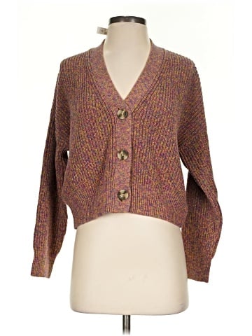 Madewell Marled Greywood Crop Cardigan Sweater (view 1)