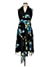 Hayley Matthews 100% Polyester Print Blue Cocktail Dress Size 8 - photo 1