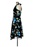 Hayley Matthews 100% Polyester Print Blue Cocktail Dress Size 8 - photo 5