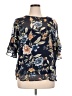 Alyx 100% Polyester Floral Blue 3/4 Sleeve Blouse Size XL - photo 1