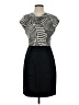The Limited 100% Polyester Graphic Black Cocktail Dress Size 2 - photo 1