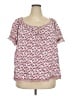 Max Studio Pink Short Sleeve Blouse Size XXL (estimated) - photo 1