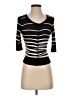 Express Design Studio 100% Rayon Black 3/4 Sleeve Top Size S - photo 1