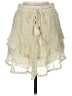 TRYB 100% Viscose Ivory Casual Skirt Size S - photo 1